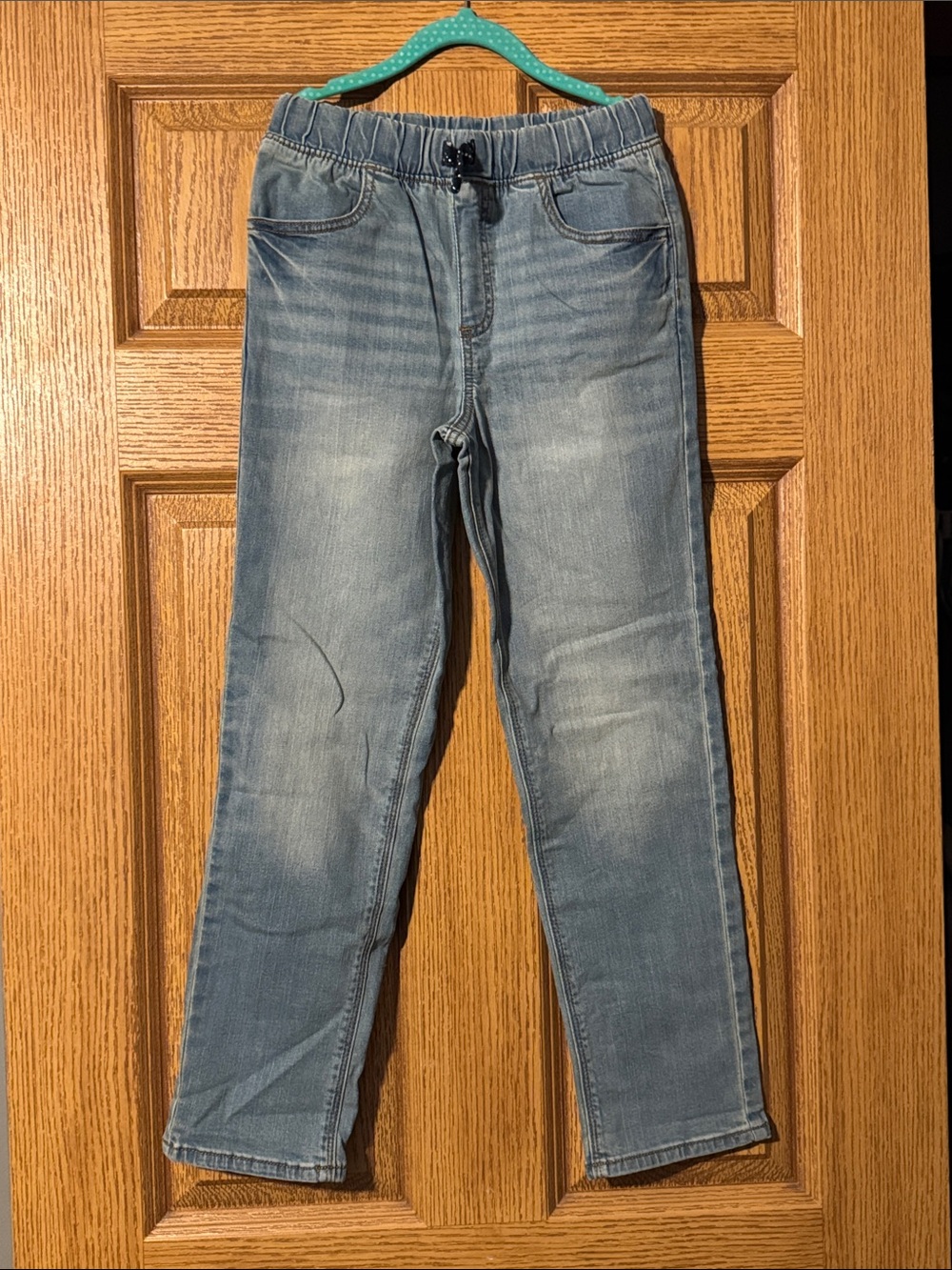 jumping beans light blue denim pull-on jeans